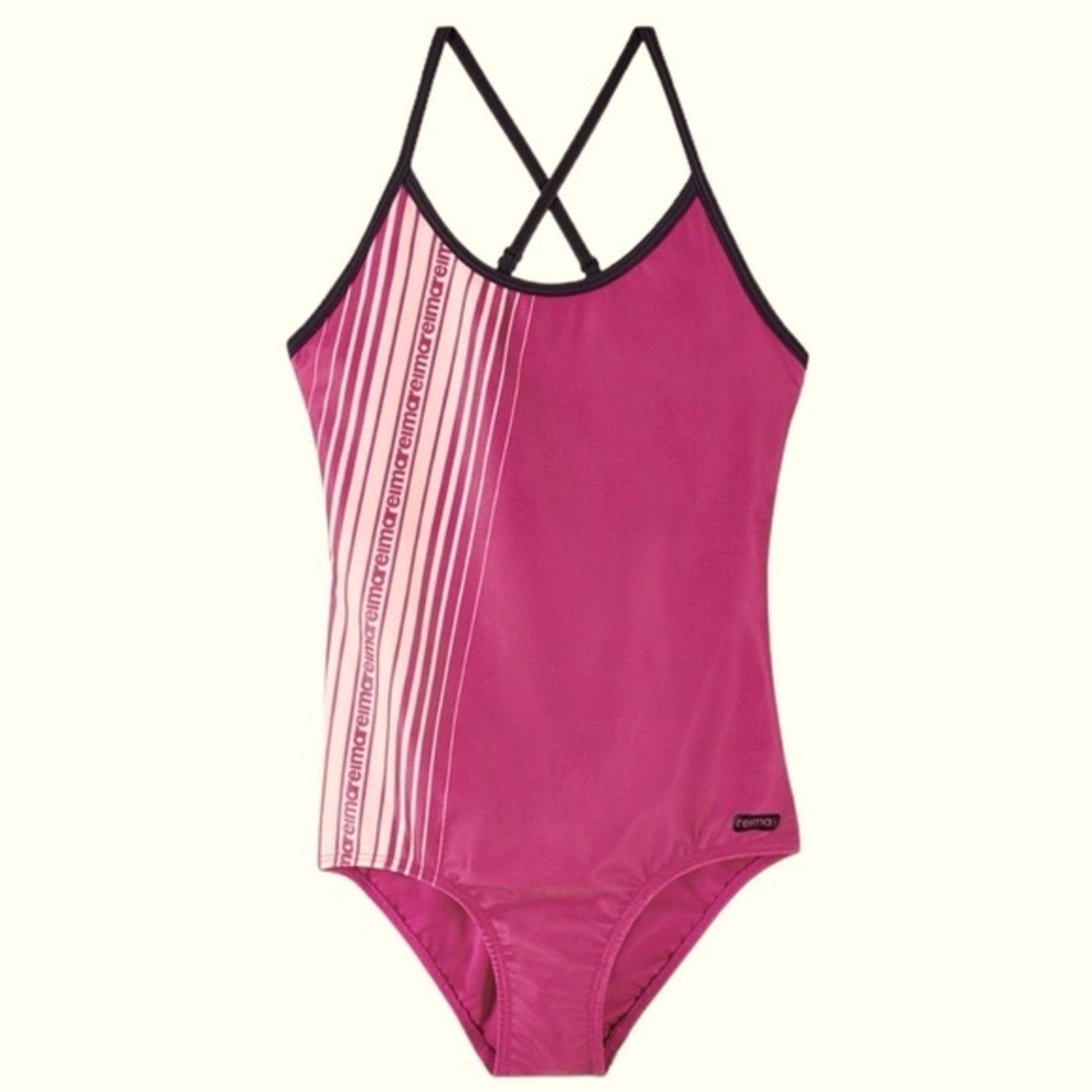 NWOT Reima UPF 50+ One-Piece Swimsuit - Tropiikki, 122cm & 134cm